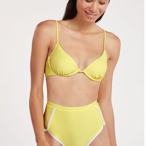 Light yellow bikini top